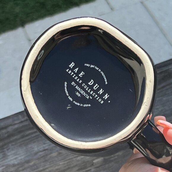 Rae Dunn Basic Witch Black Mug Witches Feet Topper - Picture 4 of 5